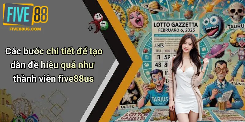 Các bước chi tiết để tạo dàn đề hiệu quả như thành viên five88us