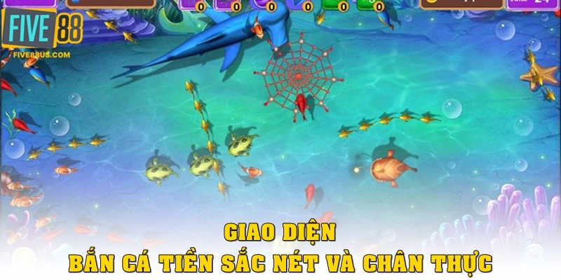 Giao diện bắn cá tiên sắc nét và chân thực